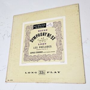 Hayden Symphony No53 In D The Imperial And Liszt Les Preludes Vinyl Record LP